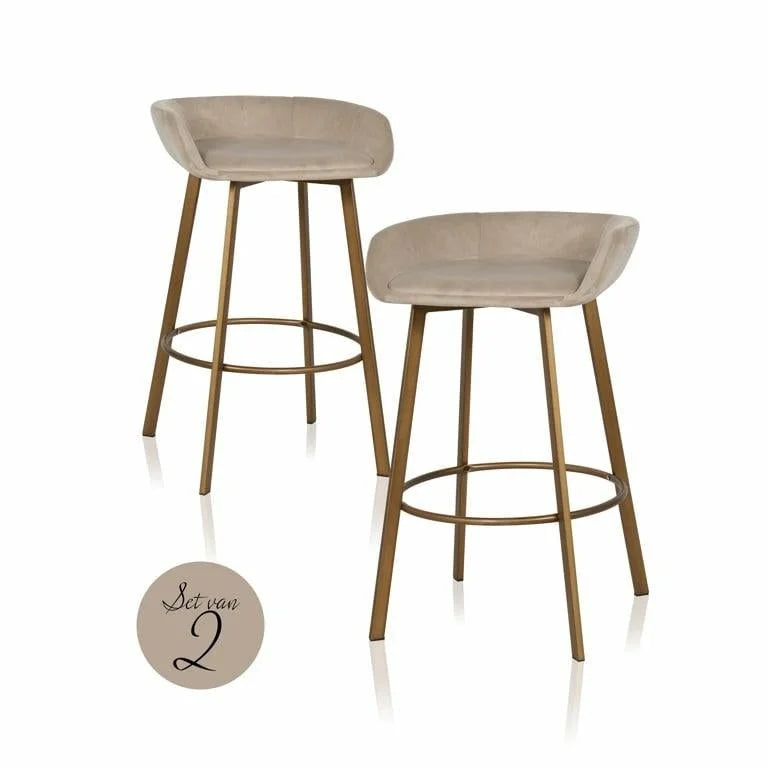 RICHMOND CRESSIDA LOW barstolsset - 2 dele