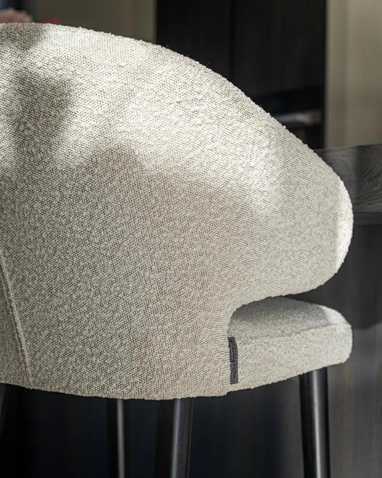 Barstol Indigo Vit Bouclé