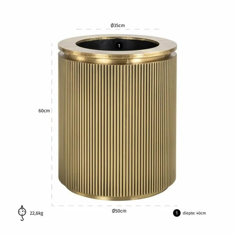 Kruka Ironville 50Ø (Guld)