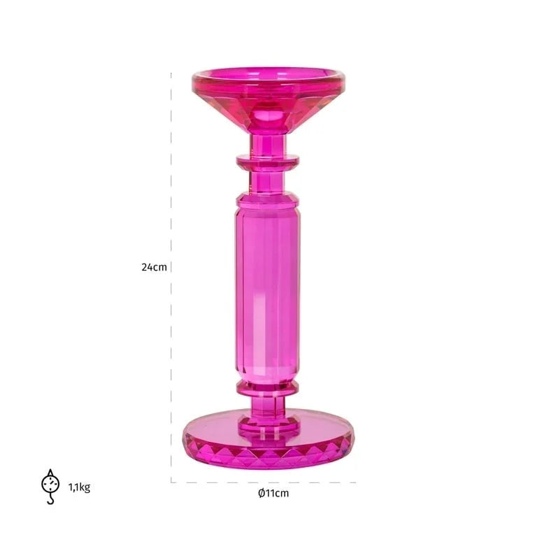 Ljusstake RICHMOND - VALMUE, rosa