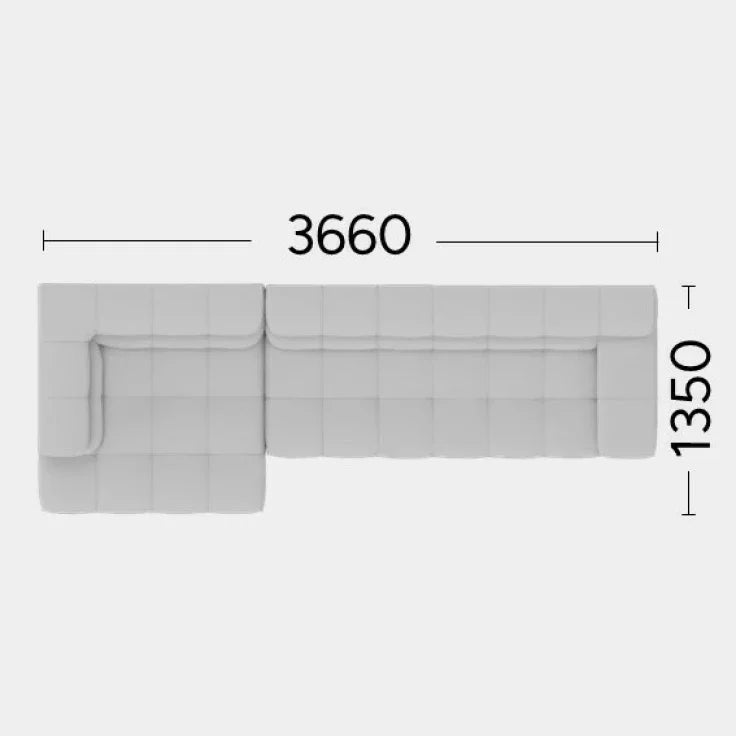 Höger 3660 x 1350 mm (+ 10 000 kr)