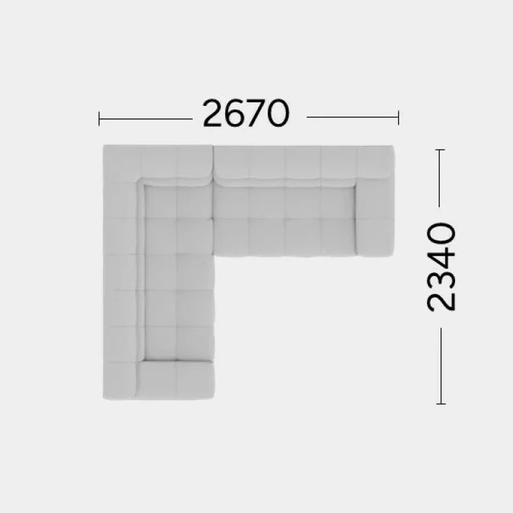 Vänster 2670 x 2340 mm (+ 12 000 kr)