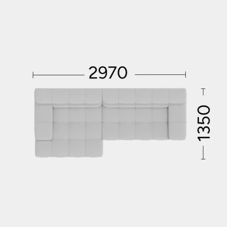 Höger 2970 x 1350 mm (+ 5 000 kr)