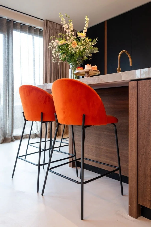 RICHMOND barstol ALYSSA 65 - lysrød