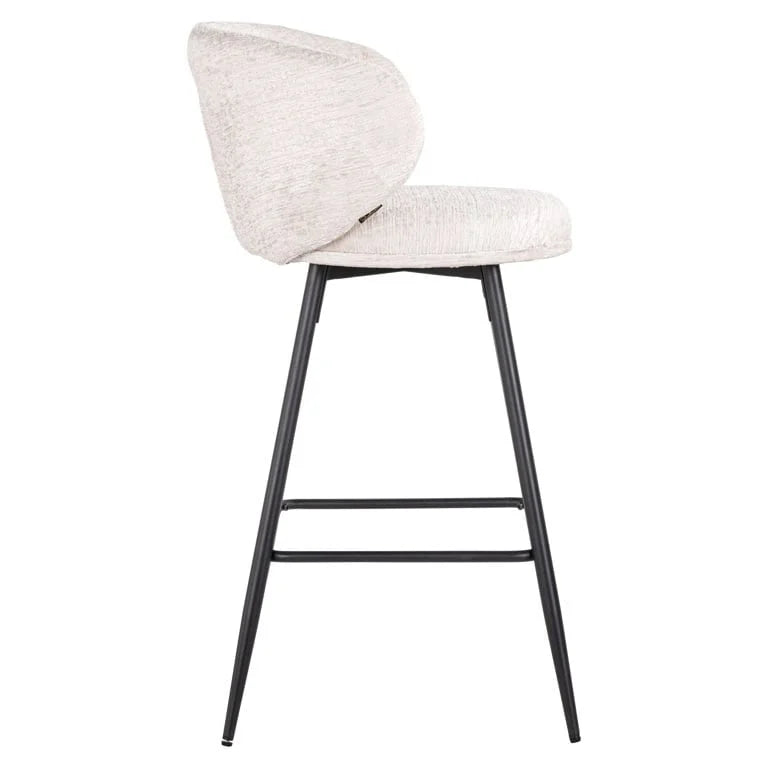 RICHMOND sæt om 2 MIMI barstolar lysbeige