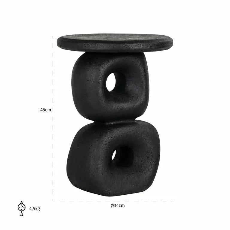 Sidobord RICHMOND - EVERLEE, svart