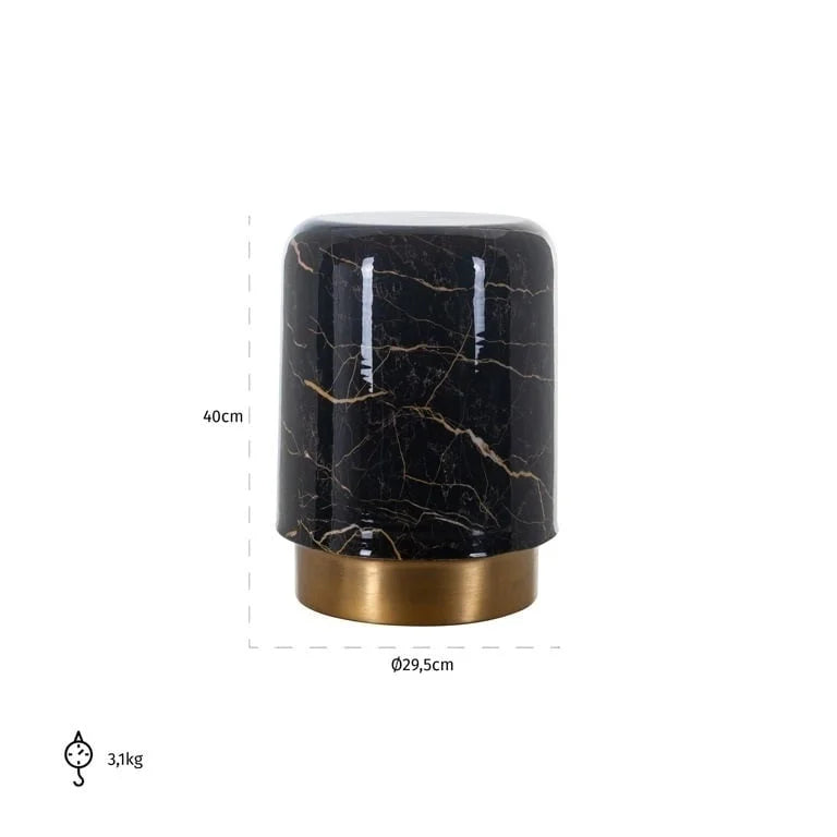 Sidobord RICHMOND - LILOU, sort