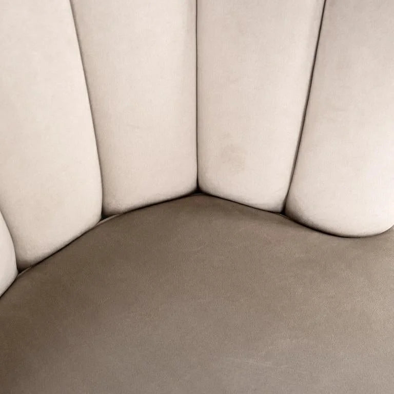 RICHMOND PIPPA KHAKI stol - velour, sort underred