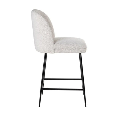 Barstol Pullitzer Vit Bouclé