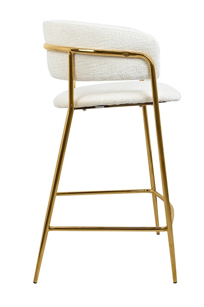 Barstolar DELTA 65 vit chenille