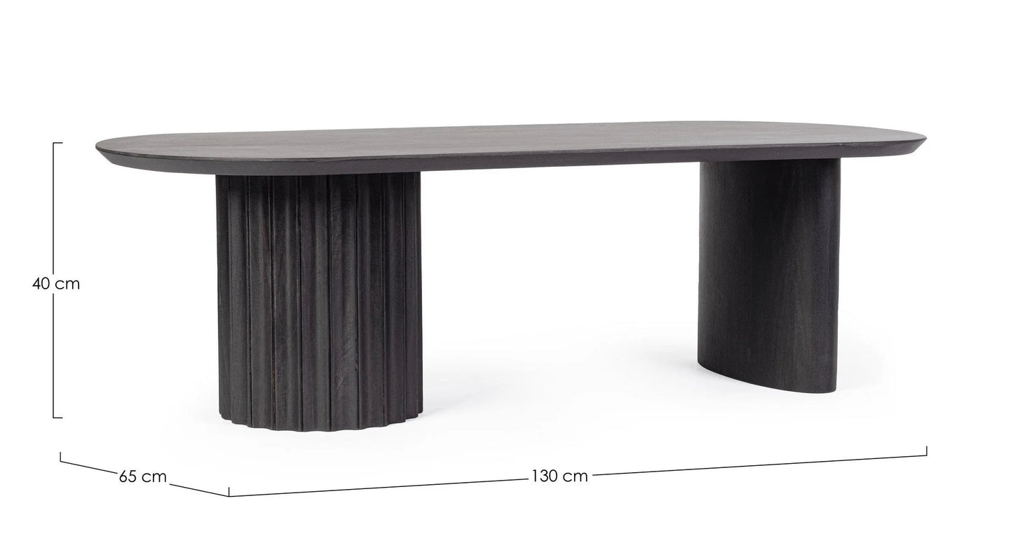 BIZZOTTO soffbord ORISSA 130x65 svart
