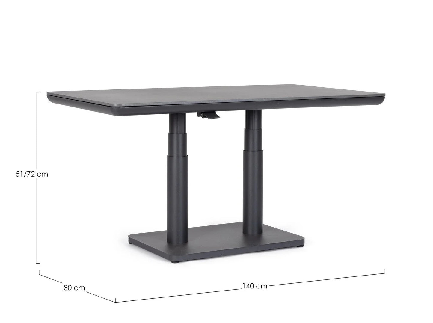BIZZOTTO trädgårdsbord MIGUEL svart