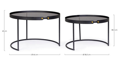 BIZZOTTO Soffbord ZEINA ROUND Set om 2