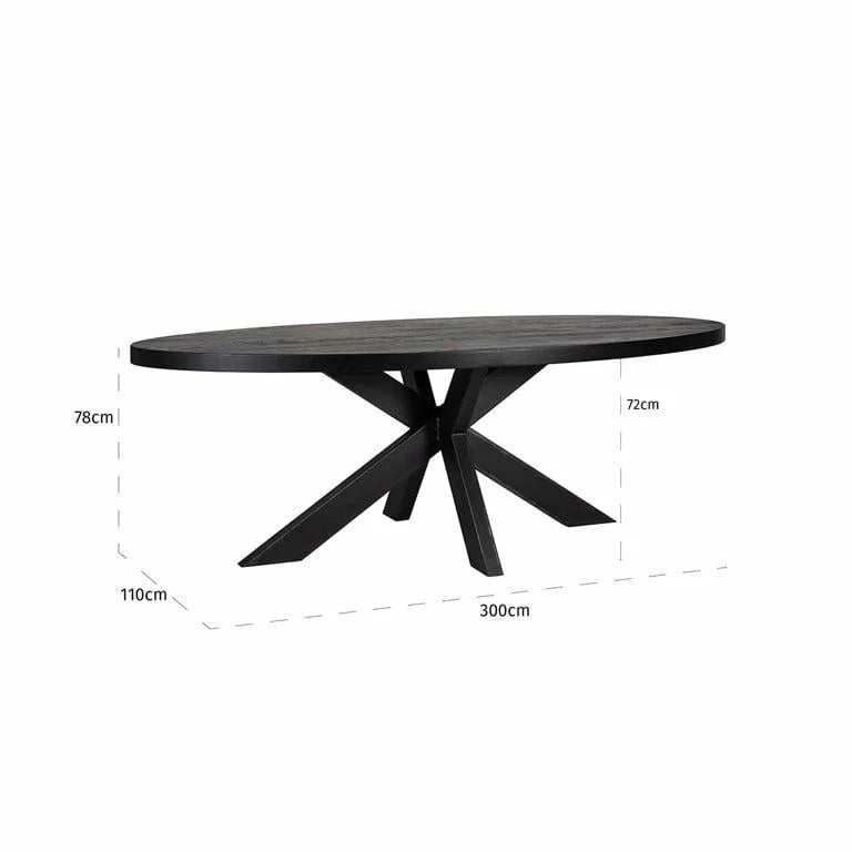 Bordsskiva WATSON 300 svart