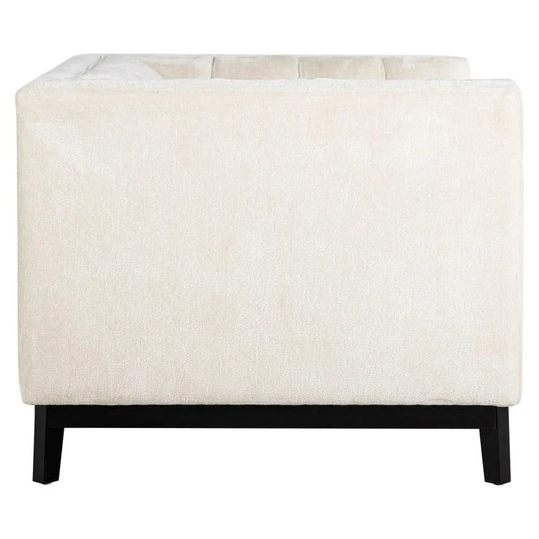 Fåtölj Beaudy Vit Chenille