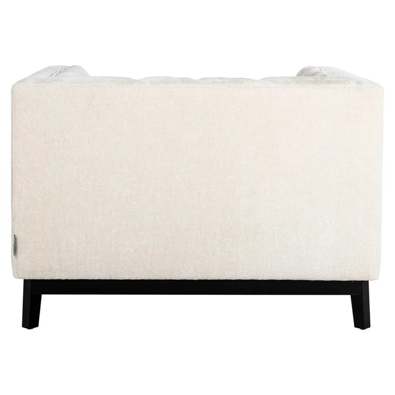 Fåtölj Beaudy Vit Chenille