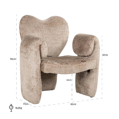 Fåtölj Didi Beige