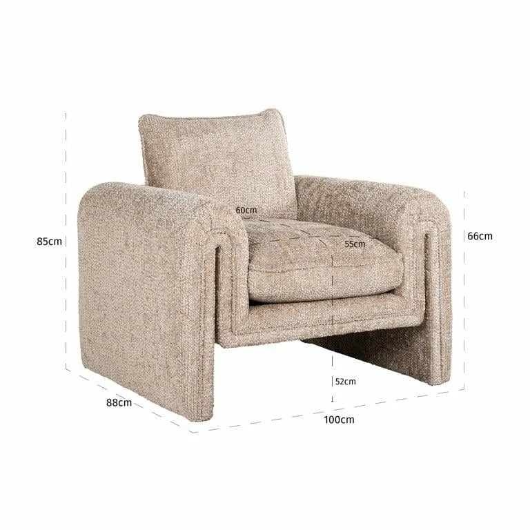 Fåtölj Sandro Beige