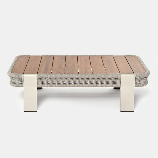 Soffbord utomhus Balear 70x125x35 cm teakträ Miloo Home