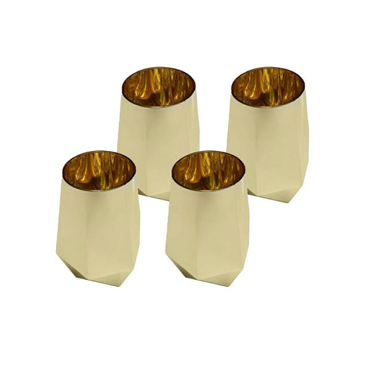 KARE komplett 4 glas DIAMOND 510 ml guld