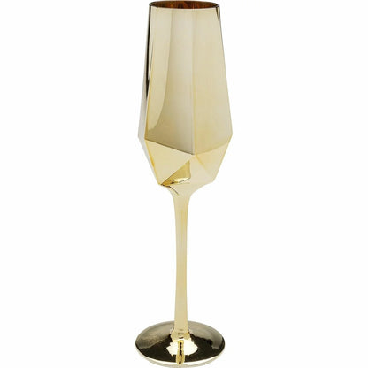 KARE komplett 4 champagneglas DIAMOND 365 ml guld