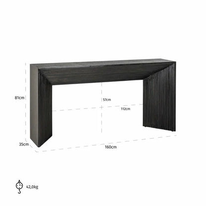 Konsolbord Gizen (Svart/guld)