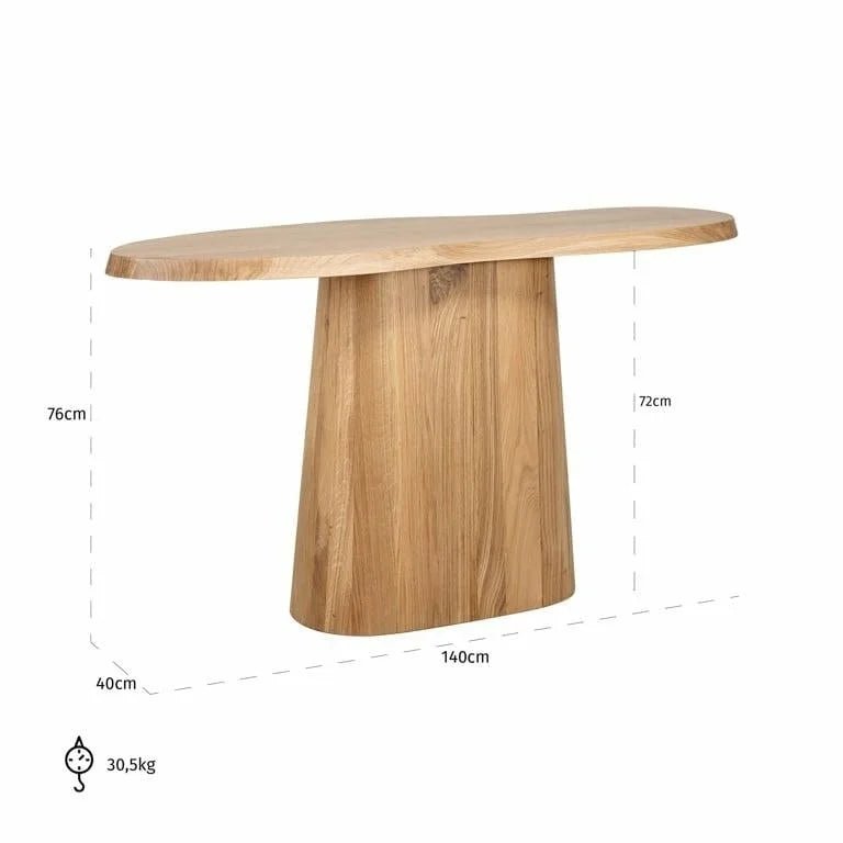 Konsolbord Riva (Naturlig Ek)