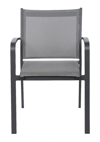 Krzesło ogrodowe Faro szare 57x63x83cm Miloo Home