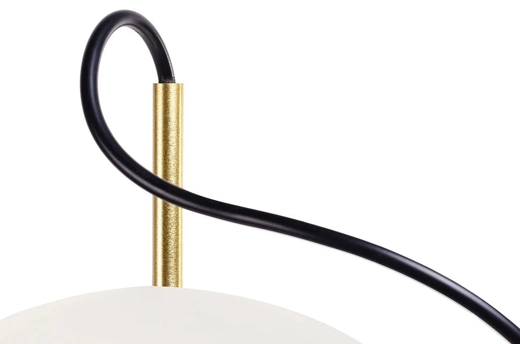 Pendellampa CAPRI LINE 3 guld / vit - 180 LED, aluminium, glas