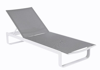 Leżak ogrodowy Ibiza biały 199x69x30cm Miloo Home