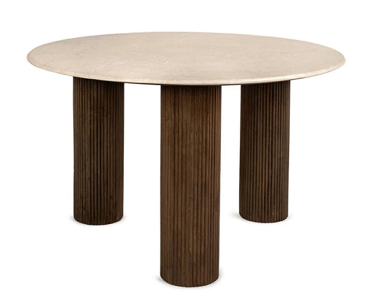 MaMaison matbord RAGNO 120 Mörkbrun