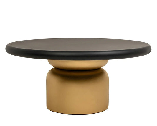 MaMaison soffbord LEONARDO Svart/Guld