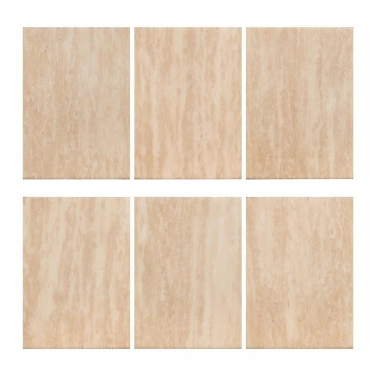 Matbord Fictus 140Ø faux travertine (Beige)