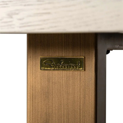 RICHMOND måttebord WHITEBONE MESSING 235