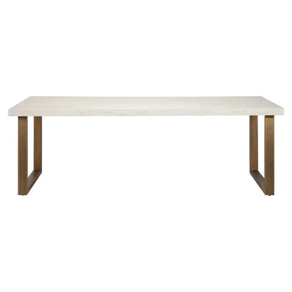 RICHMOND måttebord WHITEBONE MESSING 235