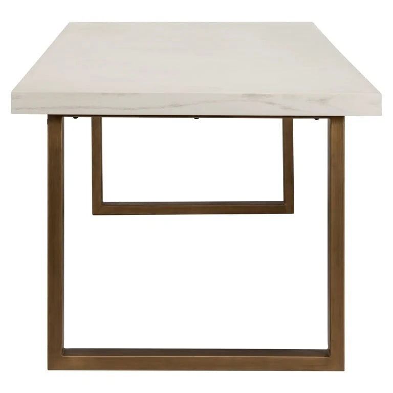 RICHMOND måttebord WHITEBONE MESSING 235