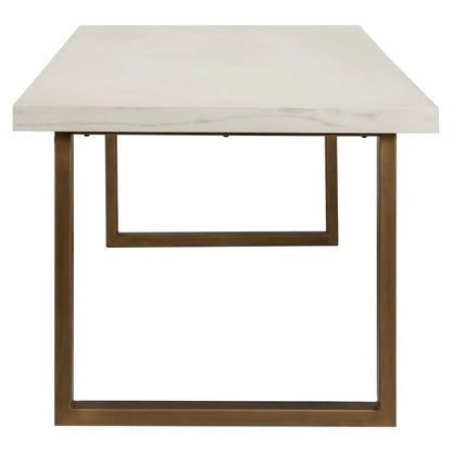 RICHMOND måttebord WHITEBONE MESSING 235