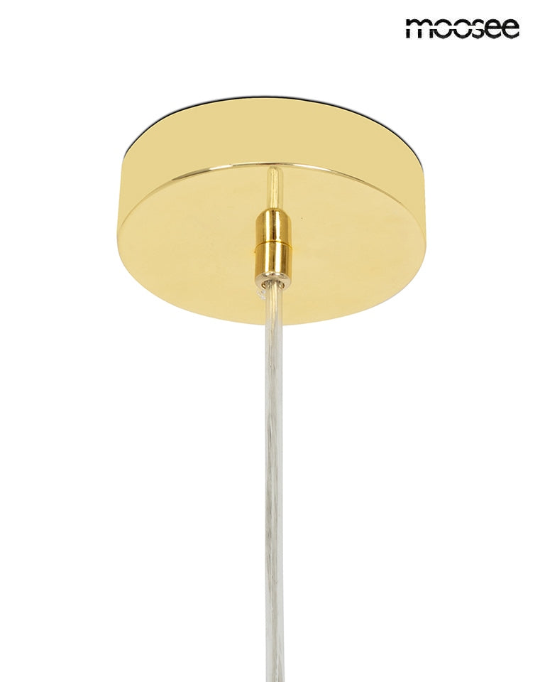 MOOSEE pendellampa ALURE OVAL 120       guld/mjölkvit