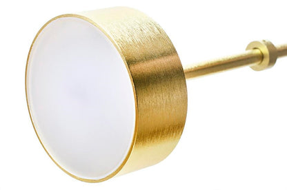 MOOSEE Taklampa CAPRI DISC 5 guld - 300 LED, aluminium, glas