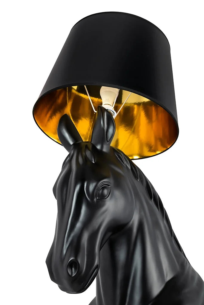 MOOSEE golvlampa HÄSTSTÅND M svart - glasfiber