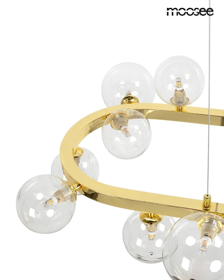 MOOSEE hänglampa ALURE OVAL 120       guld