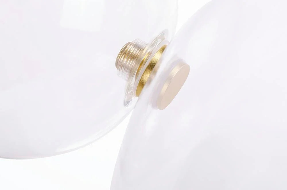 MOOSEE hänglampa CAPRI 4 guld - 60 LED, aluminium, glas