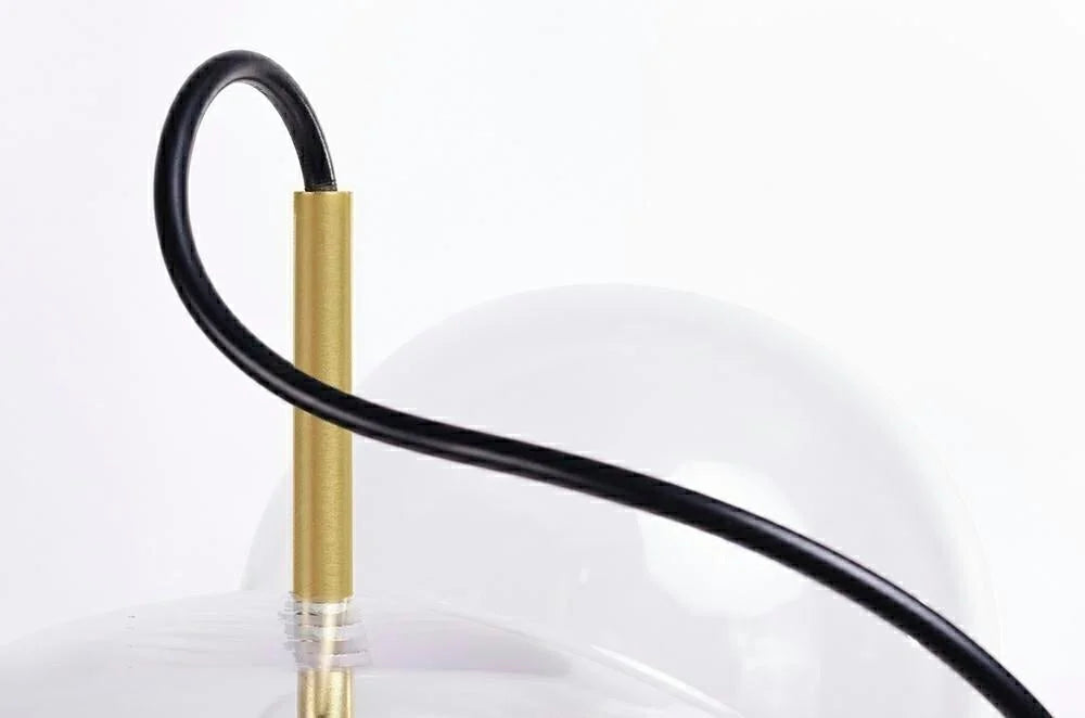 MOOSEE hänglampa CAPRI 4 guld - 60 LED, aluminium, glas