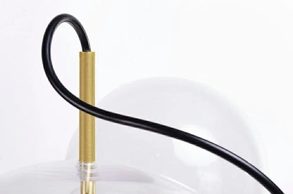 MOOSEE hänglampa CAPRI 4 guld - 60 LED, aluminium, glas