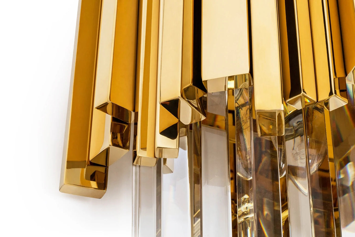 MOOSEE vägglampa IMPERIAL WALL GOLD - stål, kristall