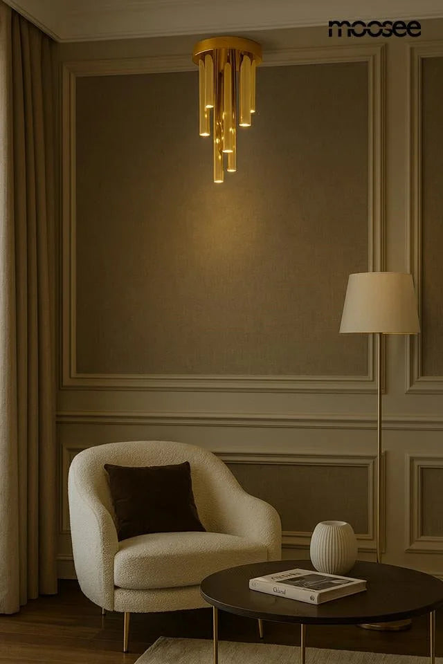 MOOSEE lampa sufitowa / plafon ORGANO 20 złota