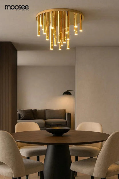 MOOSEE lampa sufitowa / plafon ORGANO 60 złota