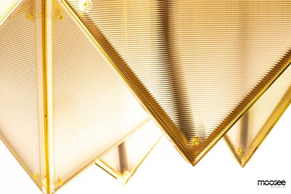 MOOSEE lampa sufitowa / plafon PYRAMIDS złota