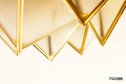 MOOSEE lampa sufitowa / plafon PYRAMIDS złota