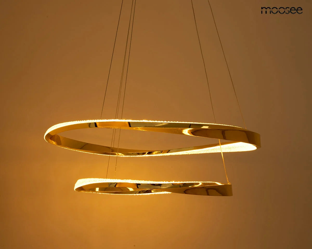 MOOSEE lampa wisząca ANILLO 2 złota